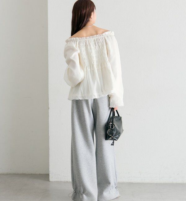  「ドットフラワーバルーンブラウス」|シャツ・ブラウス|