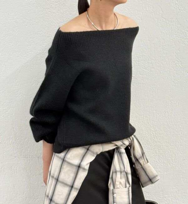  「オフショルニット」|ニット・セーター|