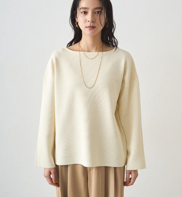  「スムースボートネックニット」|ニット・セーター|