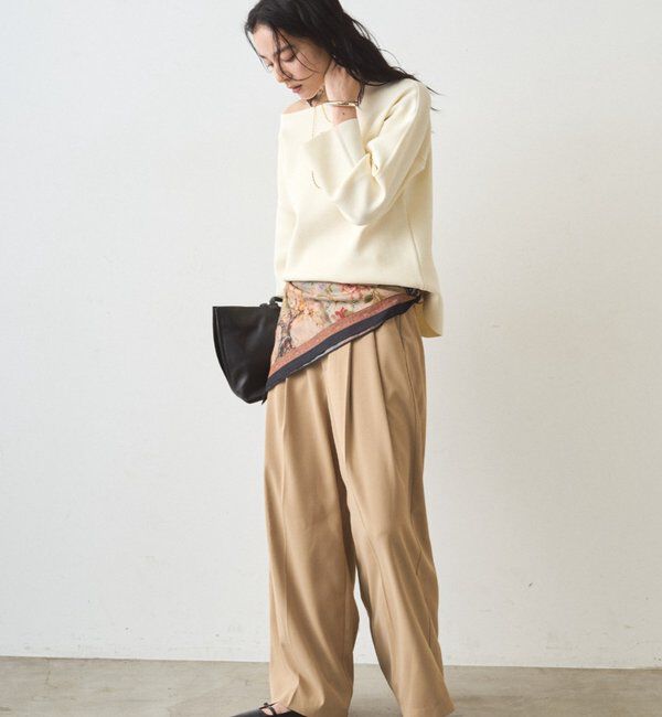  「スムースボートネックニット」|ニット・セーター|