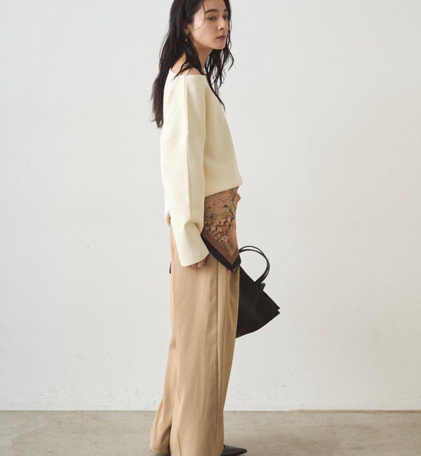  「スムースボートネックニット」|ニット・セーター|