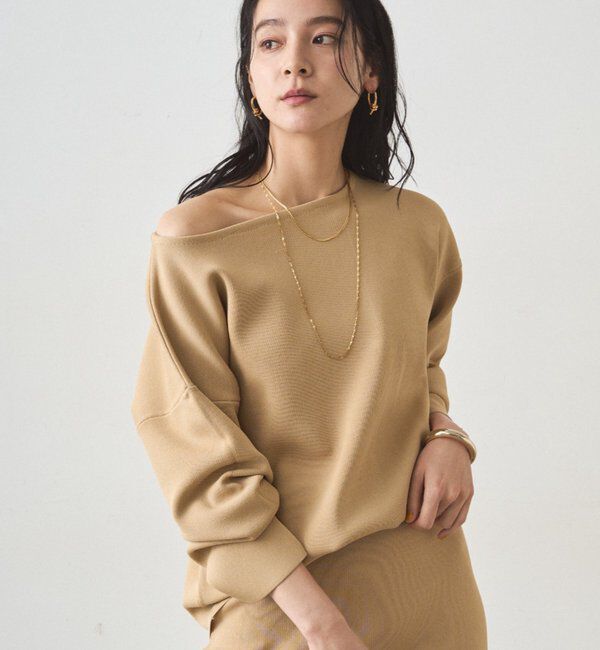  「スムースボートネックニット」|ニット・セーター|