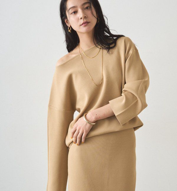  「スムースボートネックニット」|ニット・セーター|