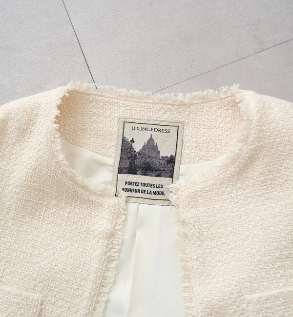  「ファンシーツイードジャケット」|ベスト・ジレ|