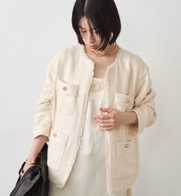  「ファンシーツイードジャケット」|ベスト・ジレ|