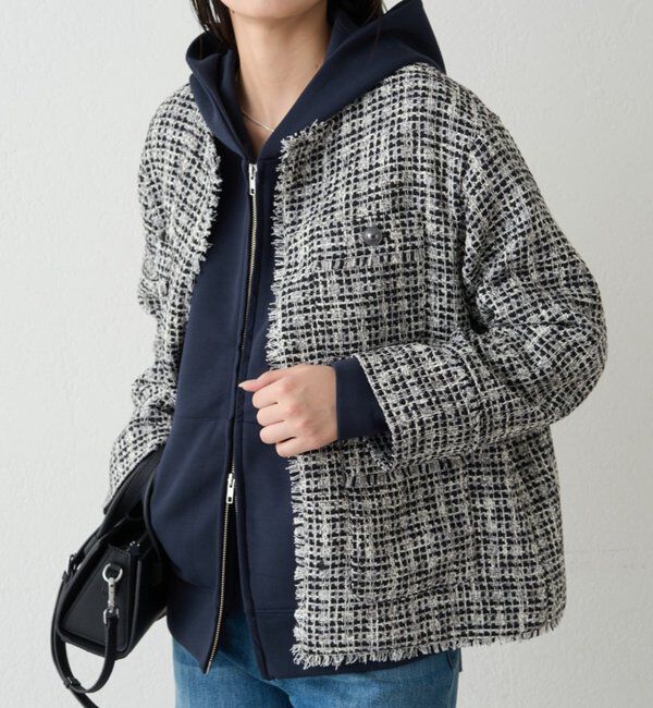  「ファンシーツイードジャケット」|ベスト・ジレ|