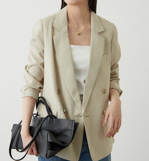  「麻調合繊ジャケット」|ベスト・ジレ|