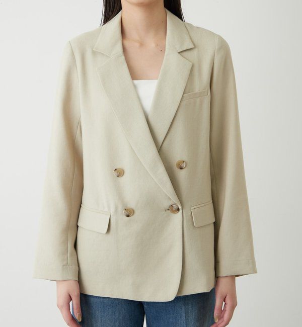  「麻調合繊ジャケット」|ベスト・ジレ|