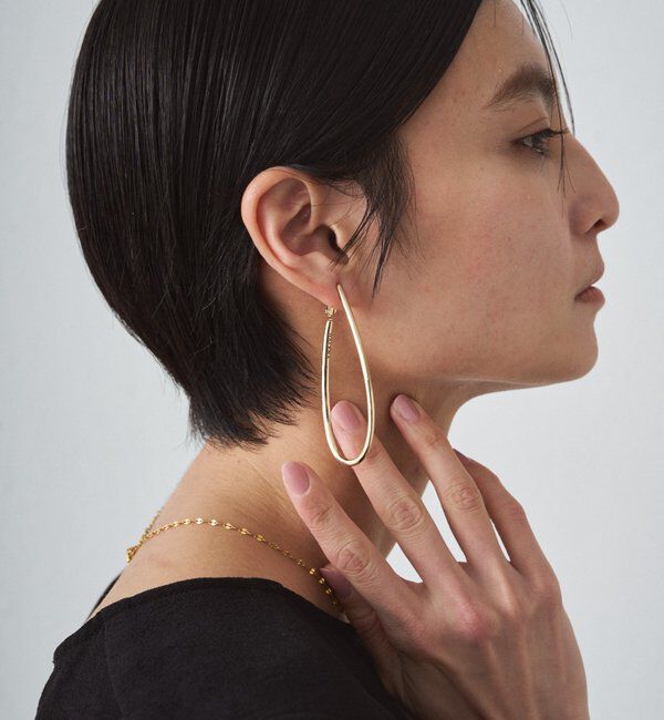  「【GALENA/ガレナ】ドロップフープイヤリング」|リング|