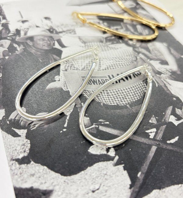  「【GALENA/ガレナ】ドロップフープイヤリング」|リング|シルバー