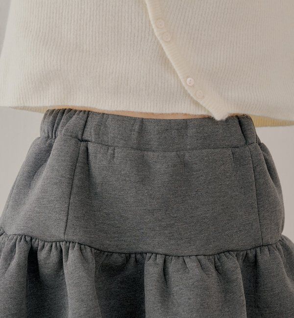  「【セットアップ対応】スウェットバルーンミニスカート」|スカート|