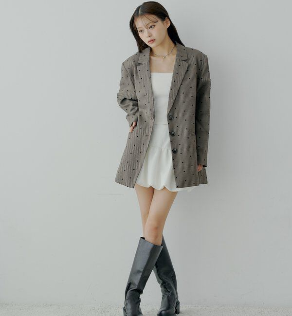  「【セットアップ対応】スウェットバルーンミニスカート」|スカート|