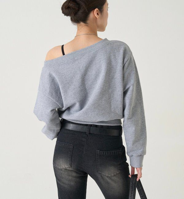  「エリオットラインストーンコンパクトオフショル 」|Tシャツ・カットソー|