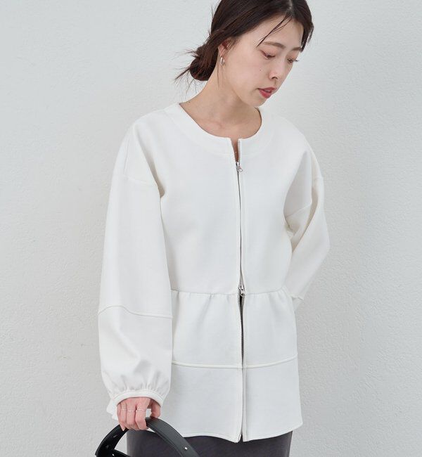  「ポンチペプラムトップス」|Tシャツ・カットソー|