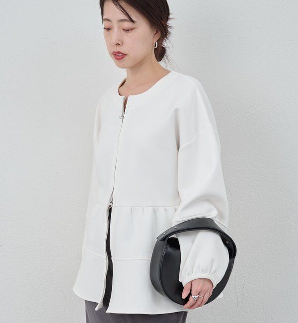  「ポンチペプラムトップス」|Tシャツ・カットソー|