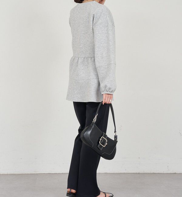  「ポンチペプラムトップス」|Tシャツ・カットソー|