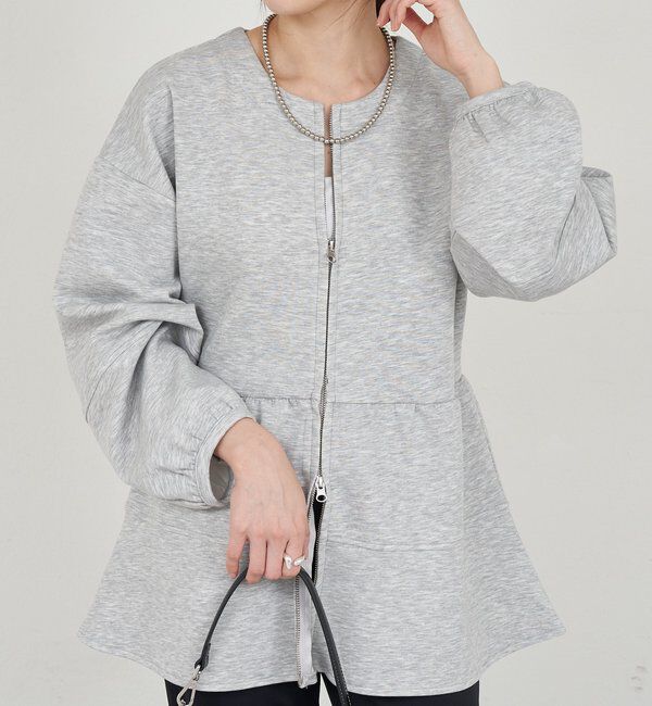  「ポンチペプラムトップス」|Tシャツ・カットソー|