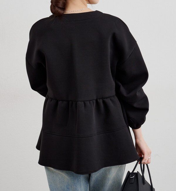  「ポンチペプラムトップス」|Tシャツ・カットソー|