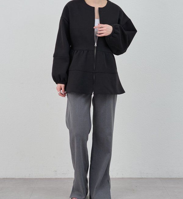  「ポンチペプラムトップス」|Tシャツ・カットソー|