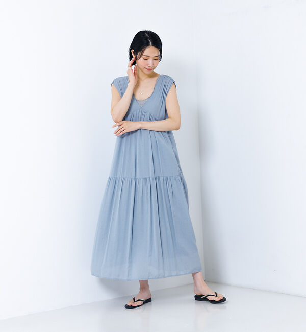 collex「【WEB限定】シアーメランジワンピース」|ワンピース|