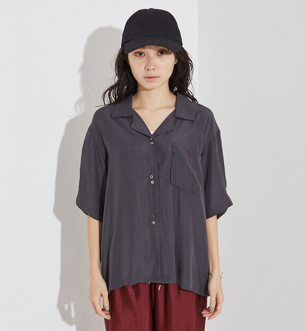 NOMINE「【セットアップ着用可】ヴィンテージサテン 開襟 シャツ」|シャツ・ブラウス|