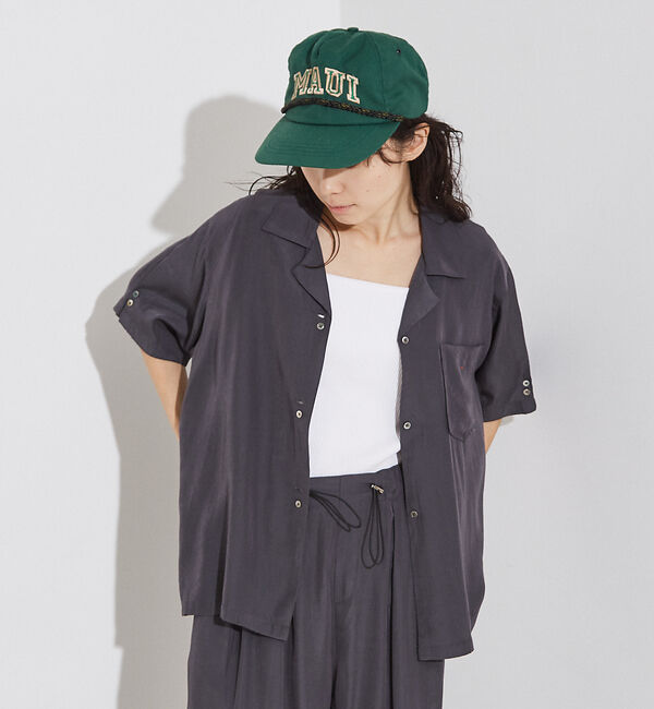 NOMINE「【セットアップ着用可】ヴィンテージサテン 開襟 シャツ」|シャツ・ブラウス|