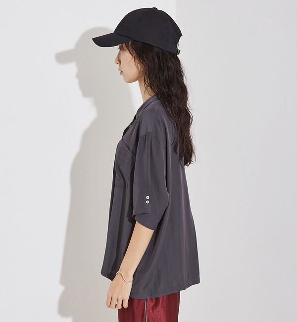 NOMINE「【セットアップ着用可】ヴィンテージサテン 開襟 シャツ」|シャツ・ブラウス|