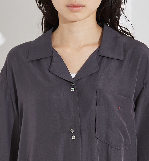 NOMINE「【セットアップ着用可】ヴィンテージサテン 開襟 シャツ」|シャツ・ブラウス|