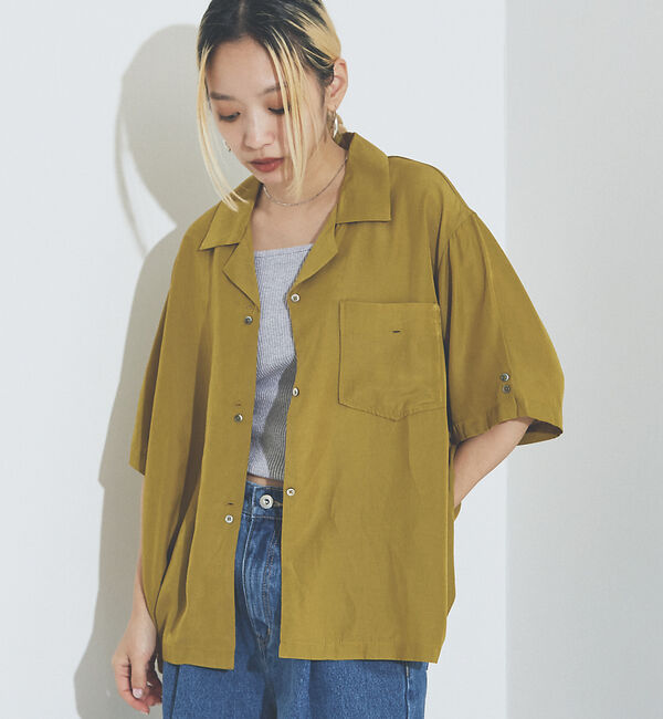 NOMINE「【セットアップ着用可】ヴィンテージサテン 開襟 シャツ」|シャツ・ブラウス|