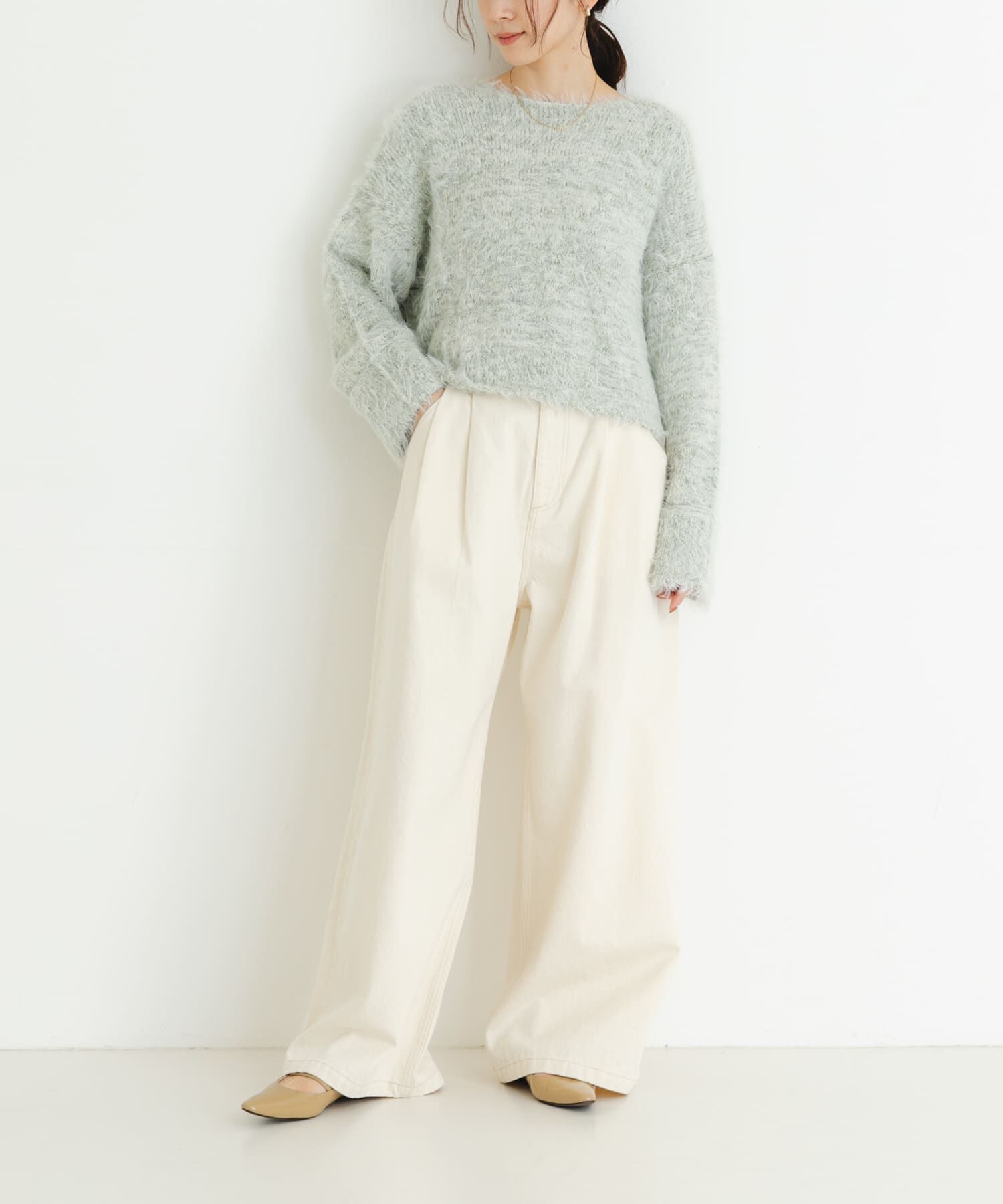 URBAN RESEARCH「ラメミックスシャギーニット」|ニット・セーター|