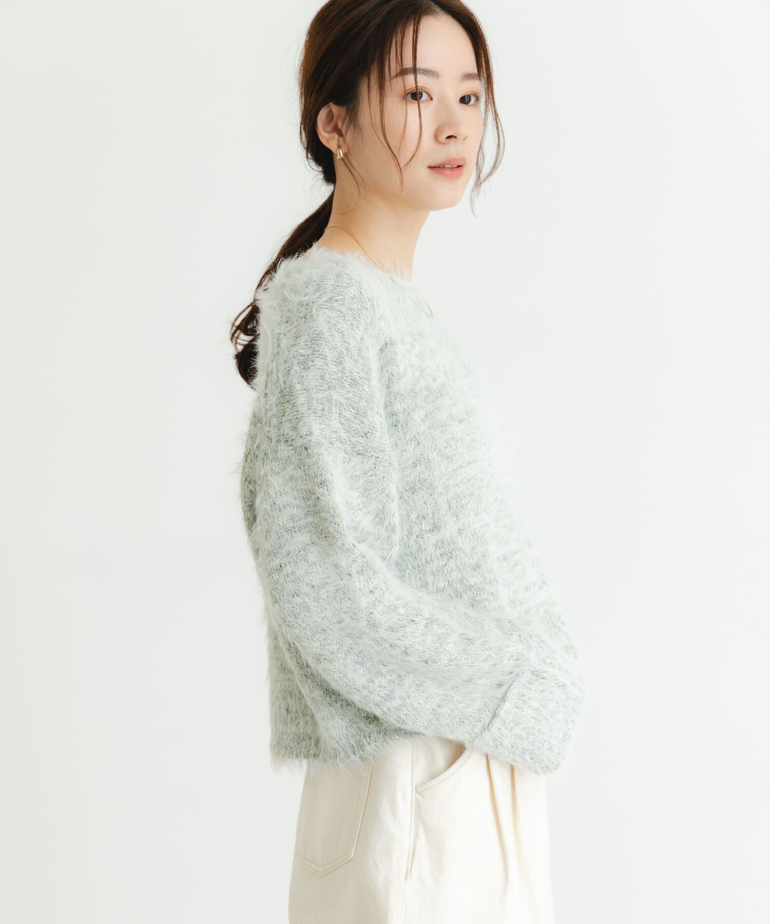 URBAN RESEARCH「ラメミックスシャギーニット」|ニット・セーター|