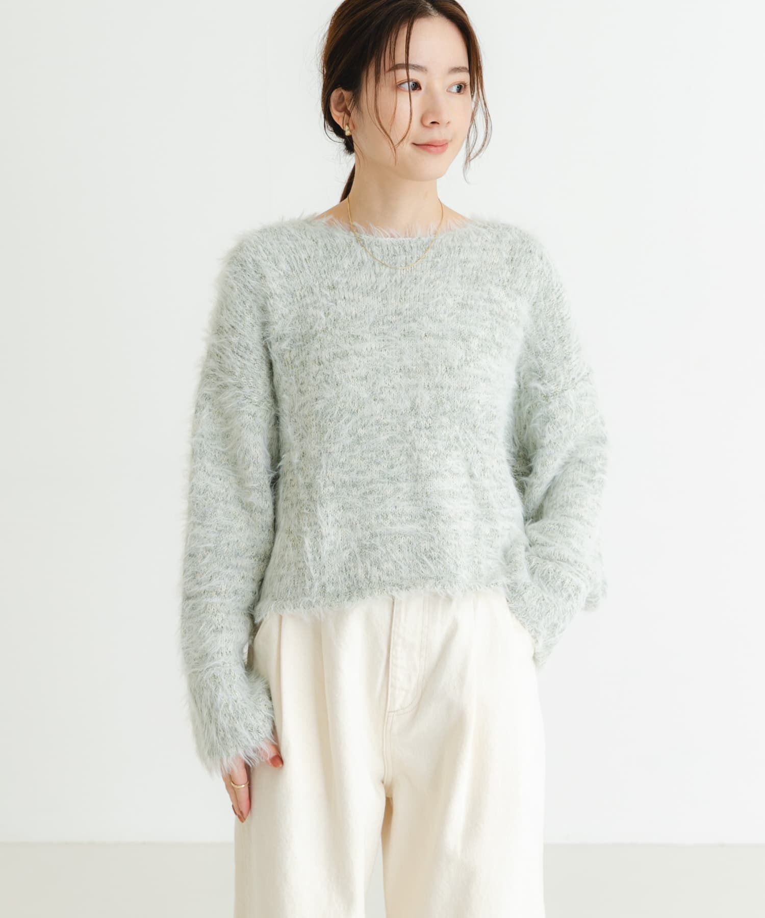 URBAN RESEARCH「ラメミックスシャギーニット」|ニット・セーター|