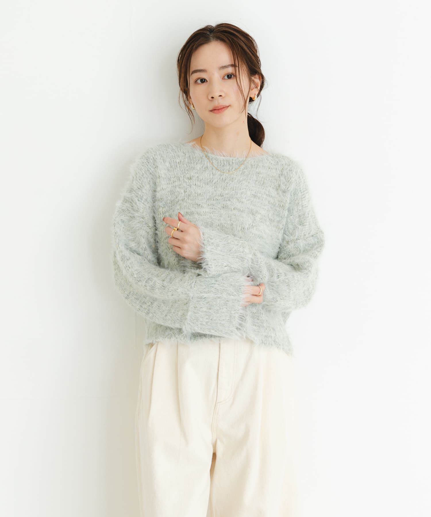 URBAN RESEARCH「ラメミックスシャギーニット」|ニット・セーター|