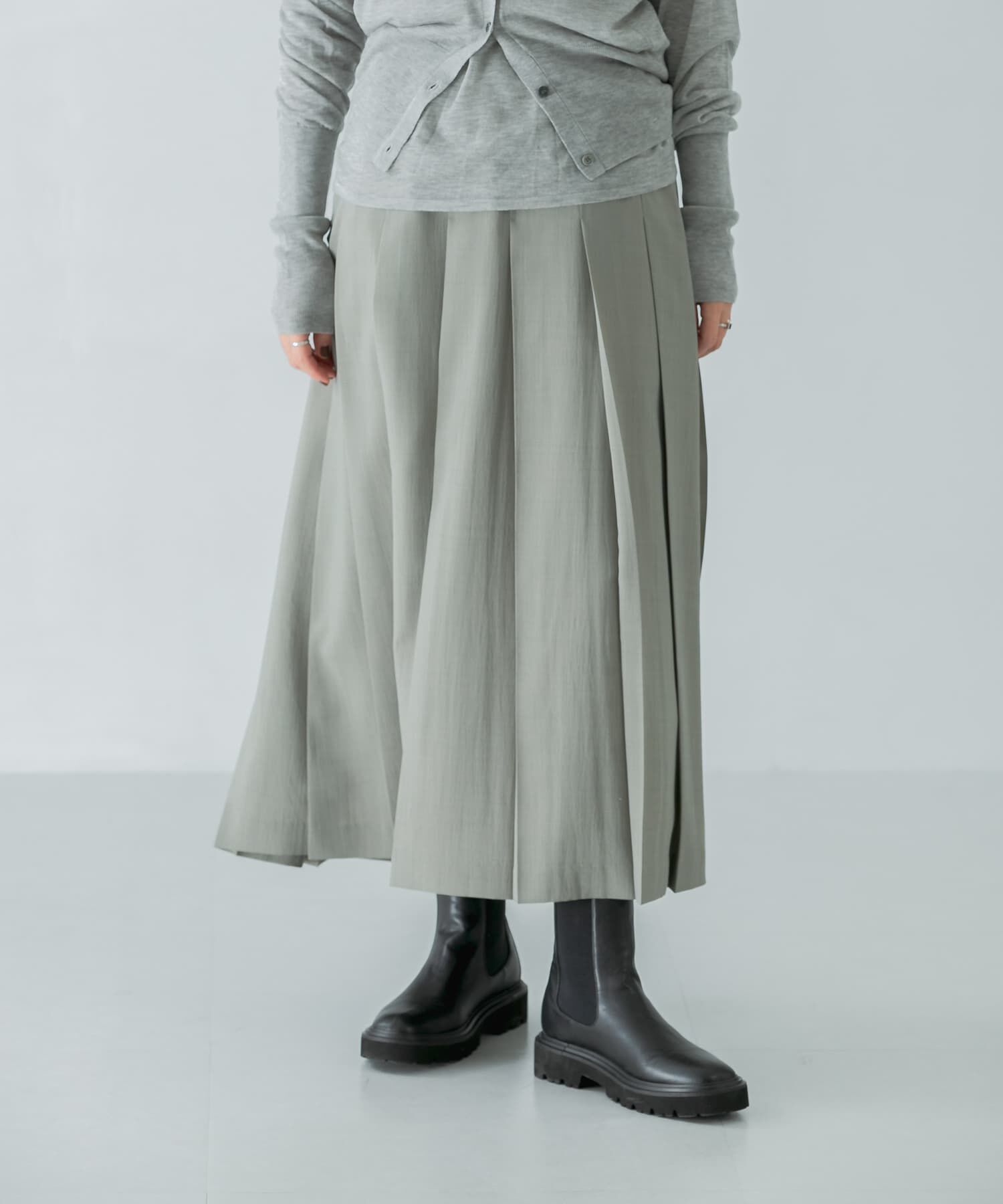 URBAN RESEARCH「梳毛ライクプリーツスカート」|スカート|