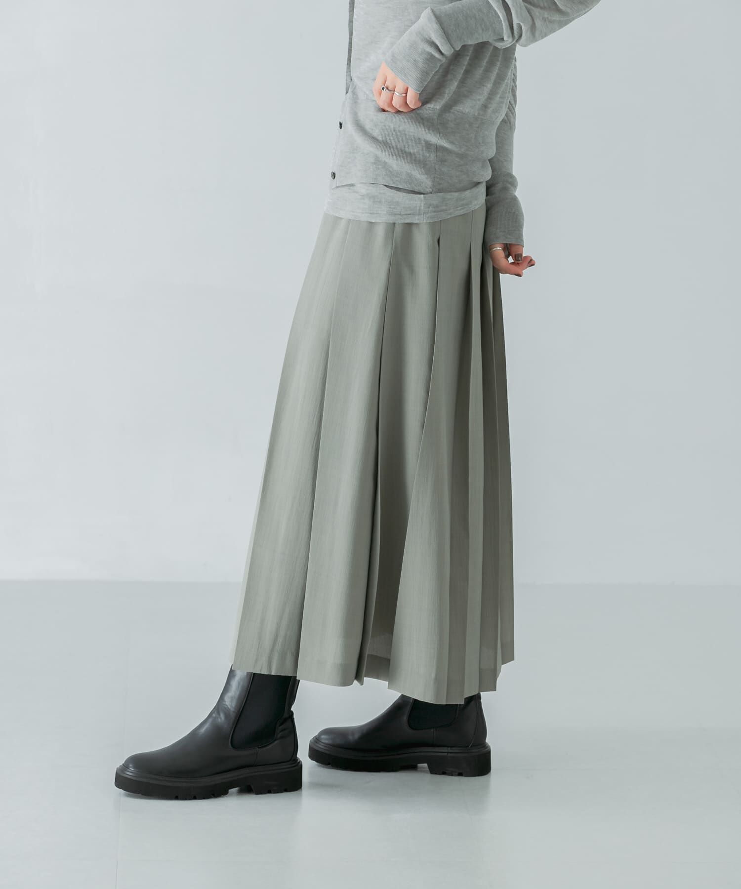 URBAN RESEARCH「梳毛ライクプリーツスカート」|スカート|