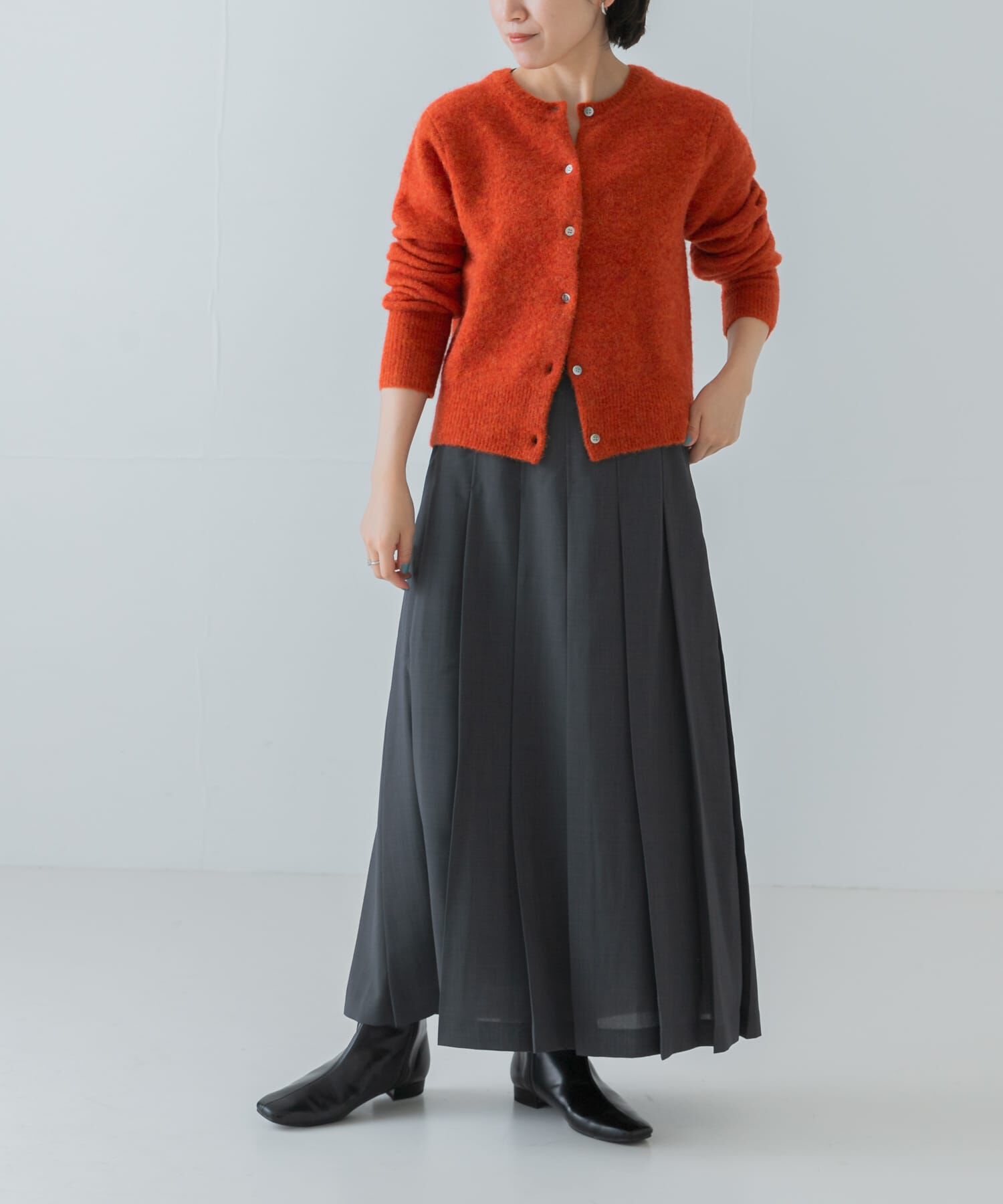 URBAN RESEARCH「梳毛ライクプリーツスカート」|スカート|