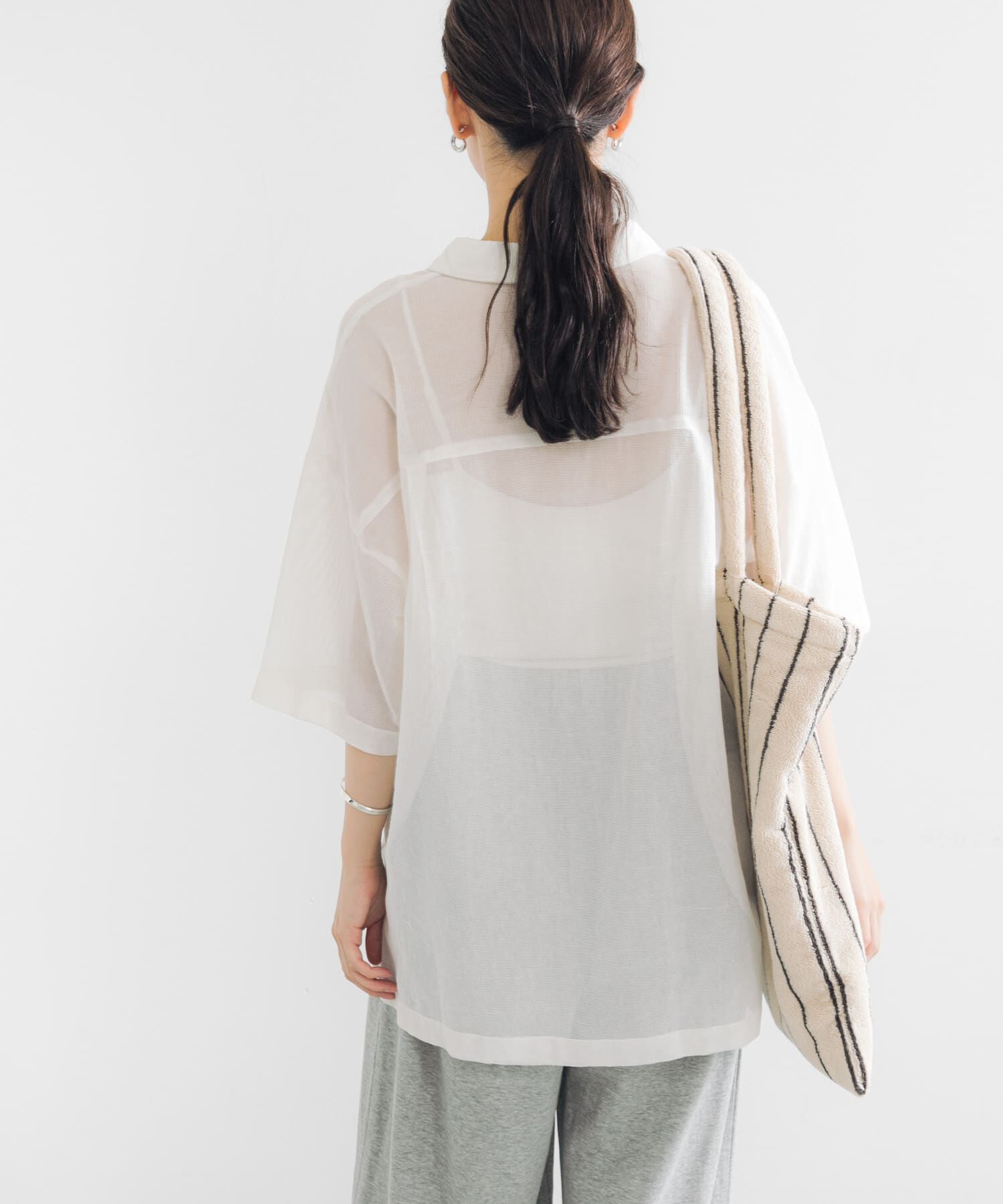 URBAN RESEARCH「コットンカラミシアーオーバーシャツ」|シャツ・ブラウス|