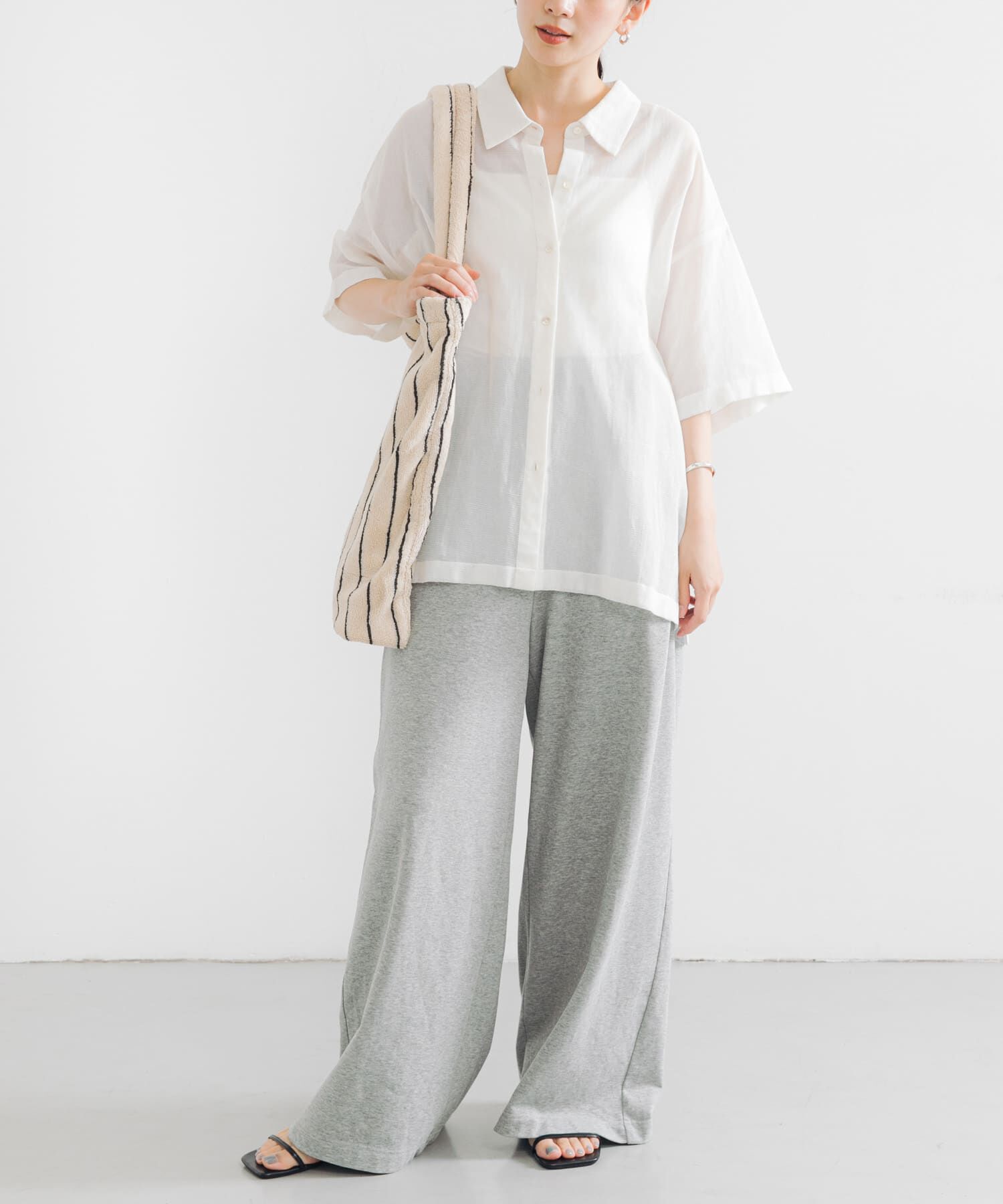 URBAN RESEARCH「コットンカラミシアーオーバーシャツ」|シャツ・ブラウス|