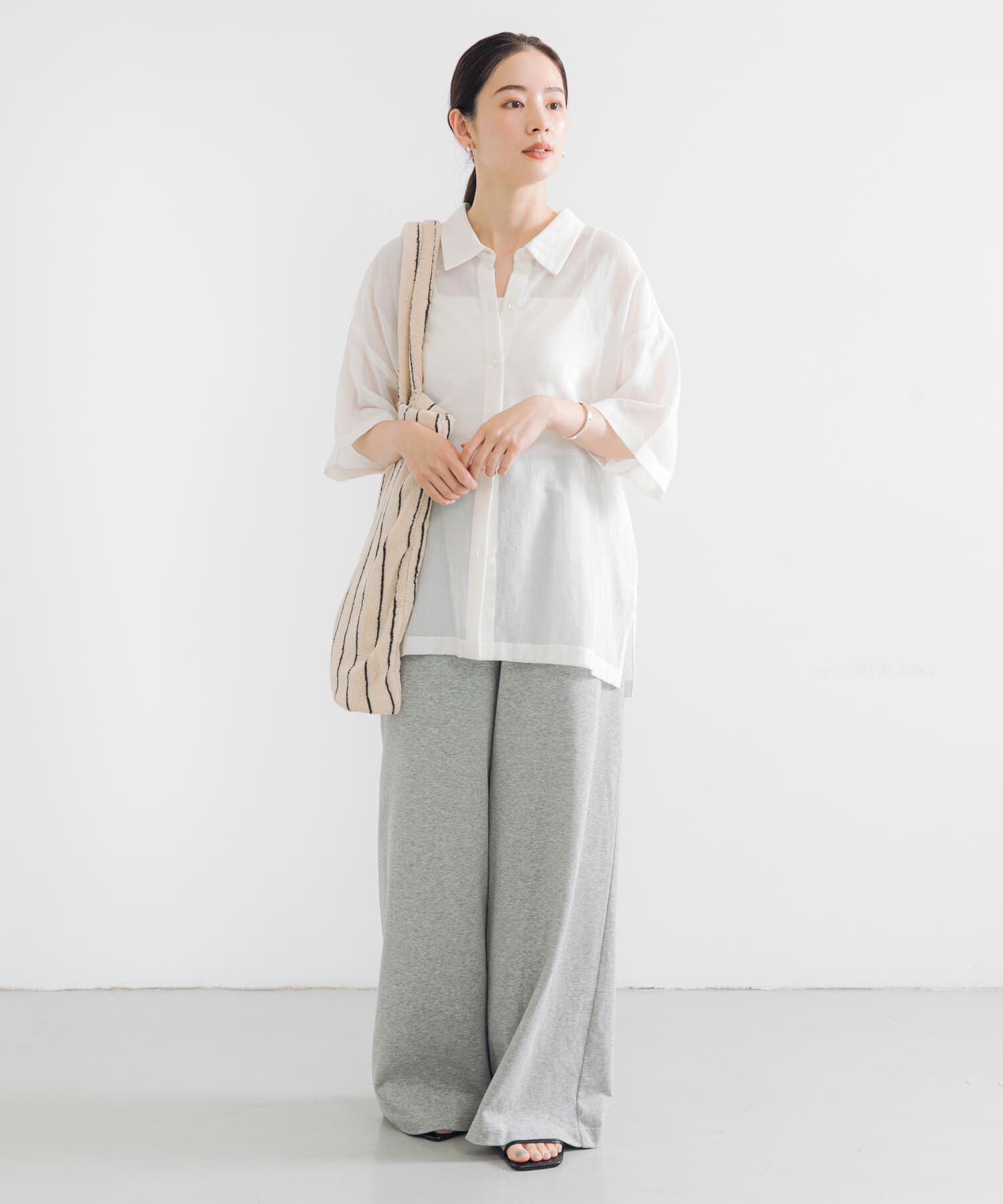 URBAN RESEARCH「コットンカラミシアーオーバーシャツ」|シャツ・ブラウス|