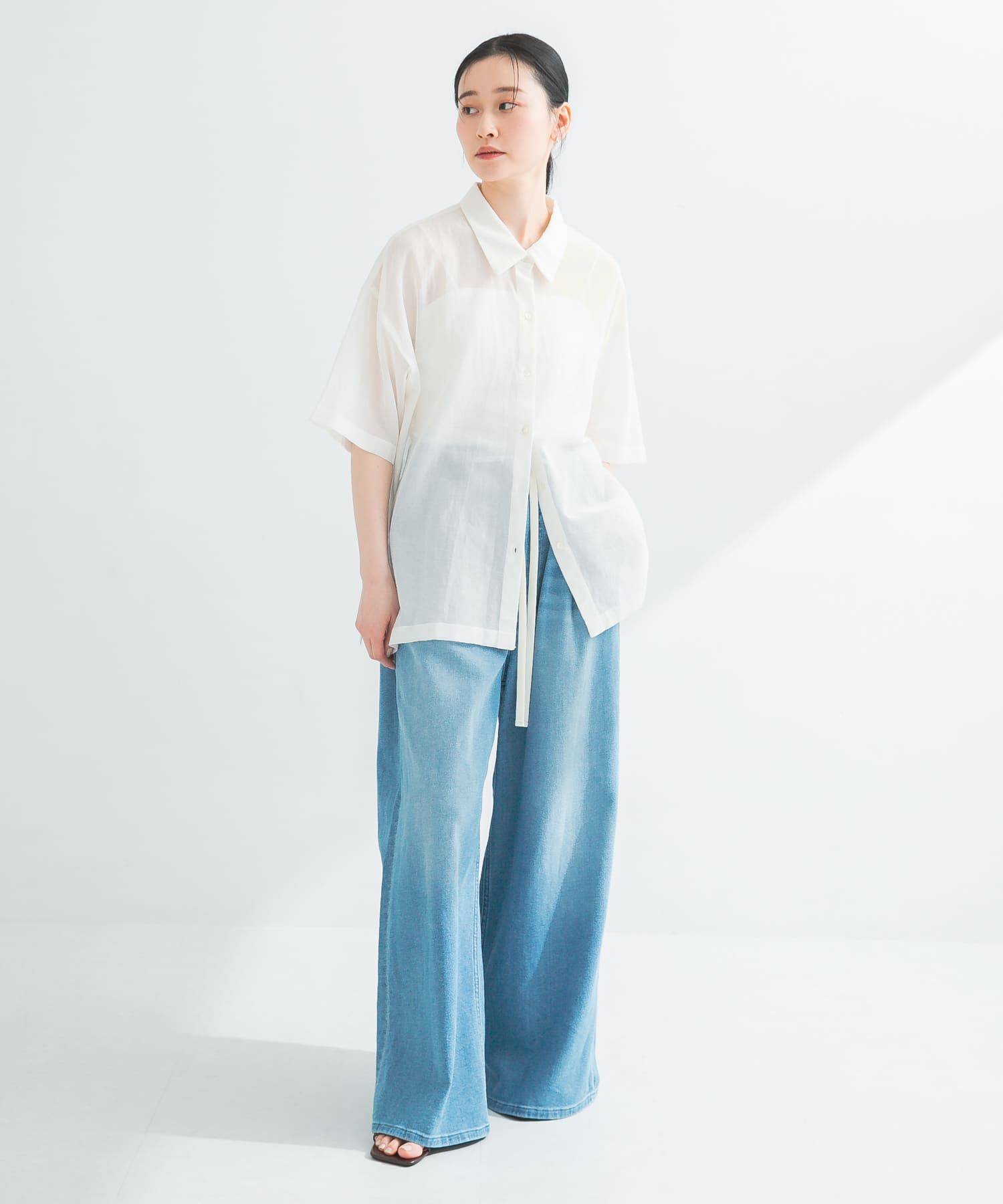 URBAN RESEARCH「コットンカラミシアーオーバーシャツ」|シャツ・ブラウス|