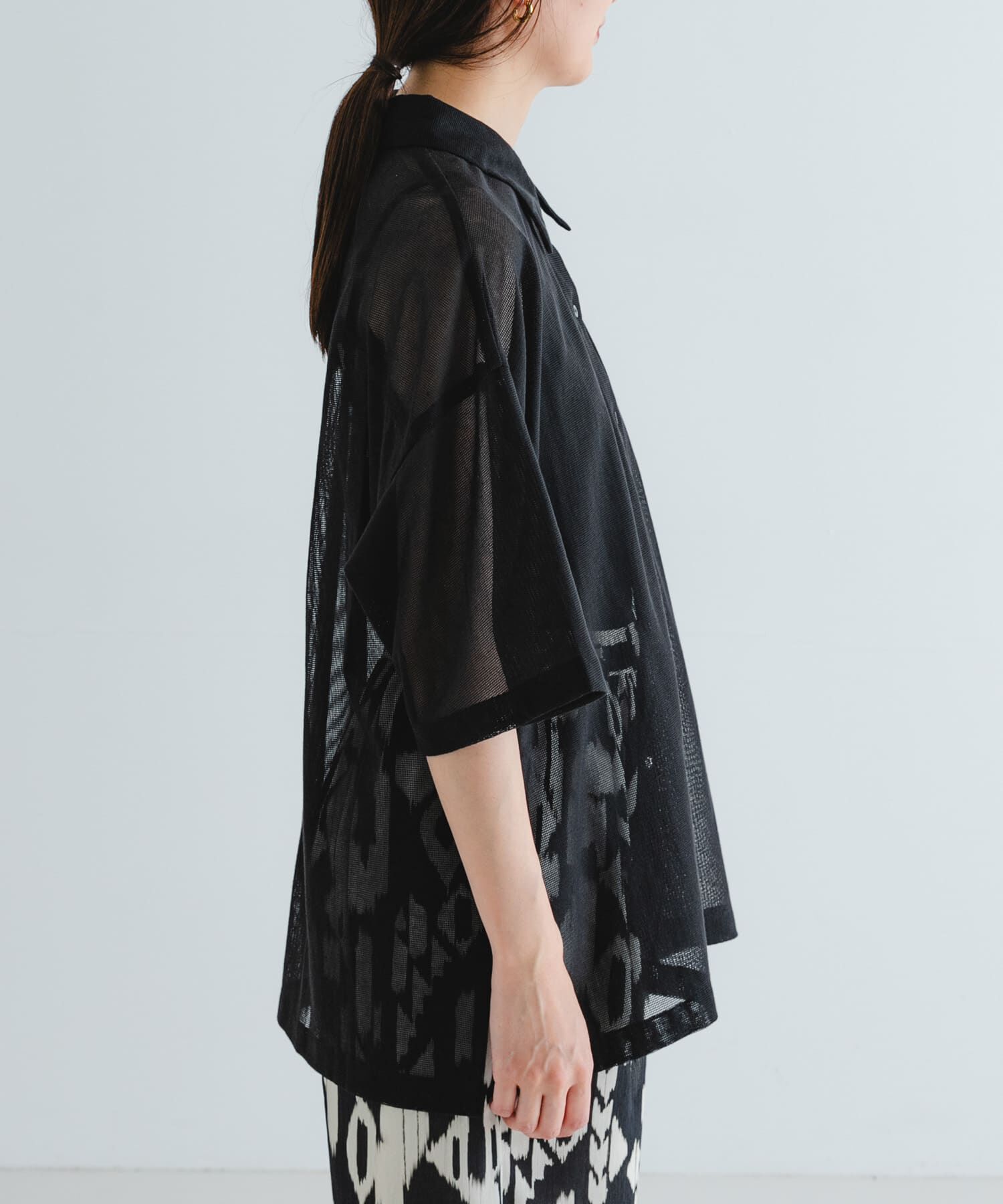 URBAN RESEARCH「コットンカラミシアーオーバーシャツ」|シャツ・ブラウス|