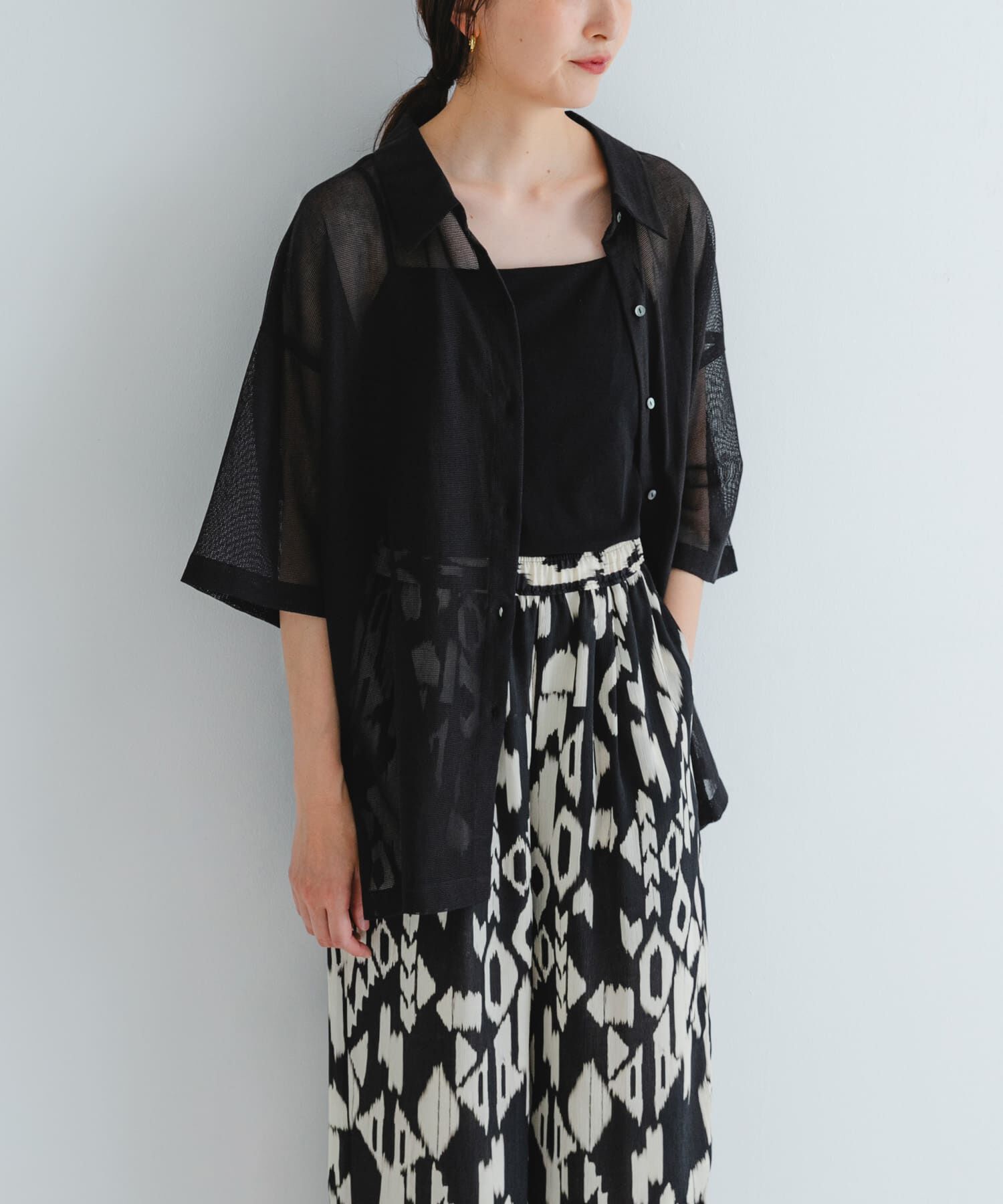 URBAN RESEARCH「コットンカラミシアーオーバーシャツ」|シャツ・ブラウス|