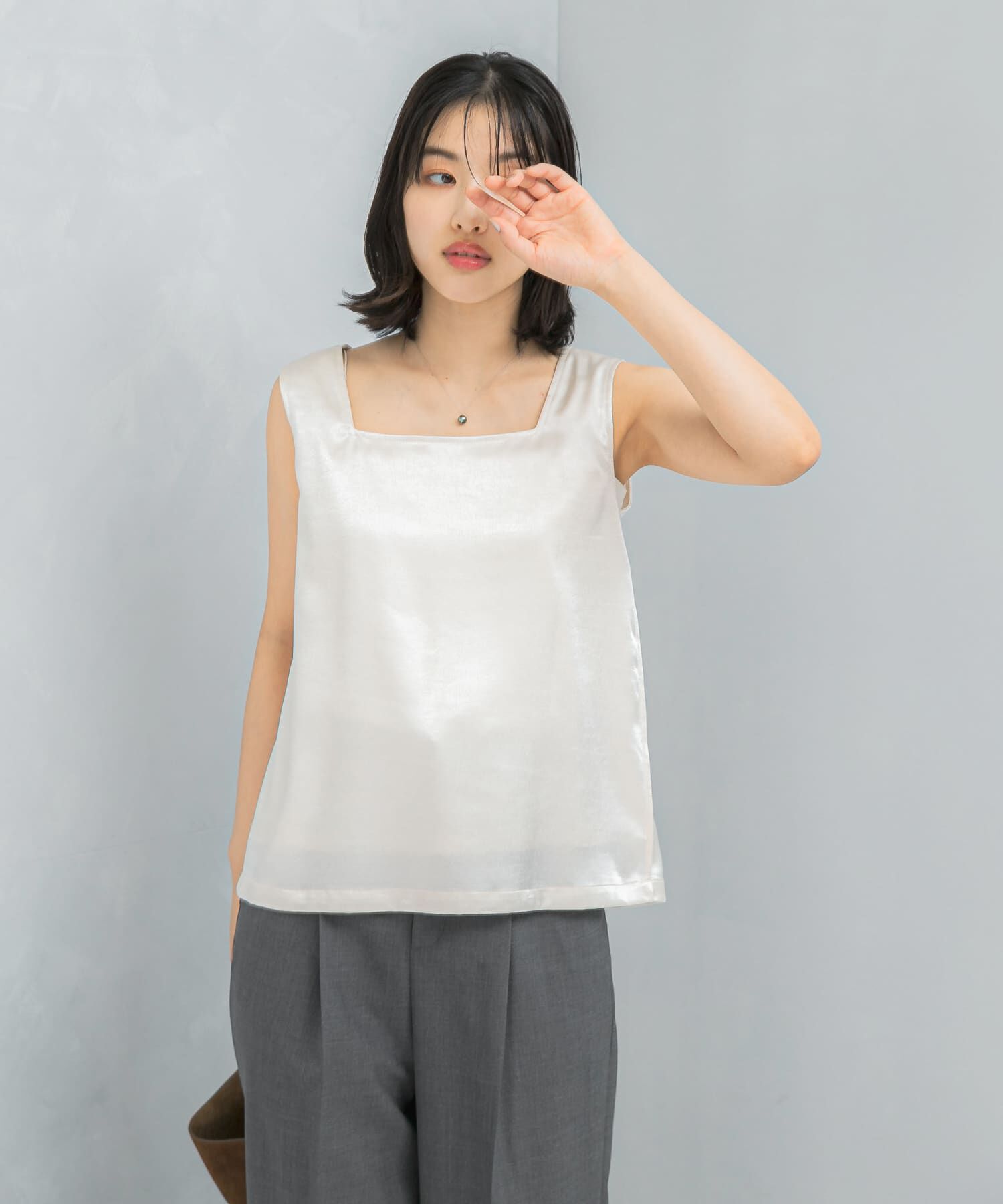 URBAN RESEARCH ROSSO「2WAYネックサテンタンク」|その他|