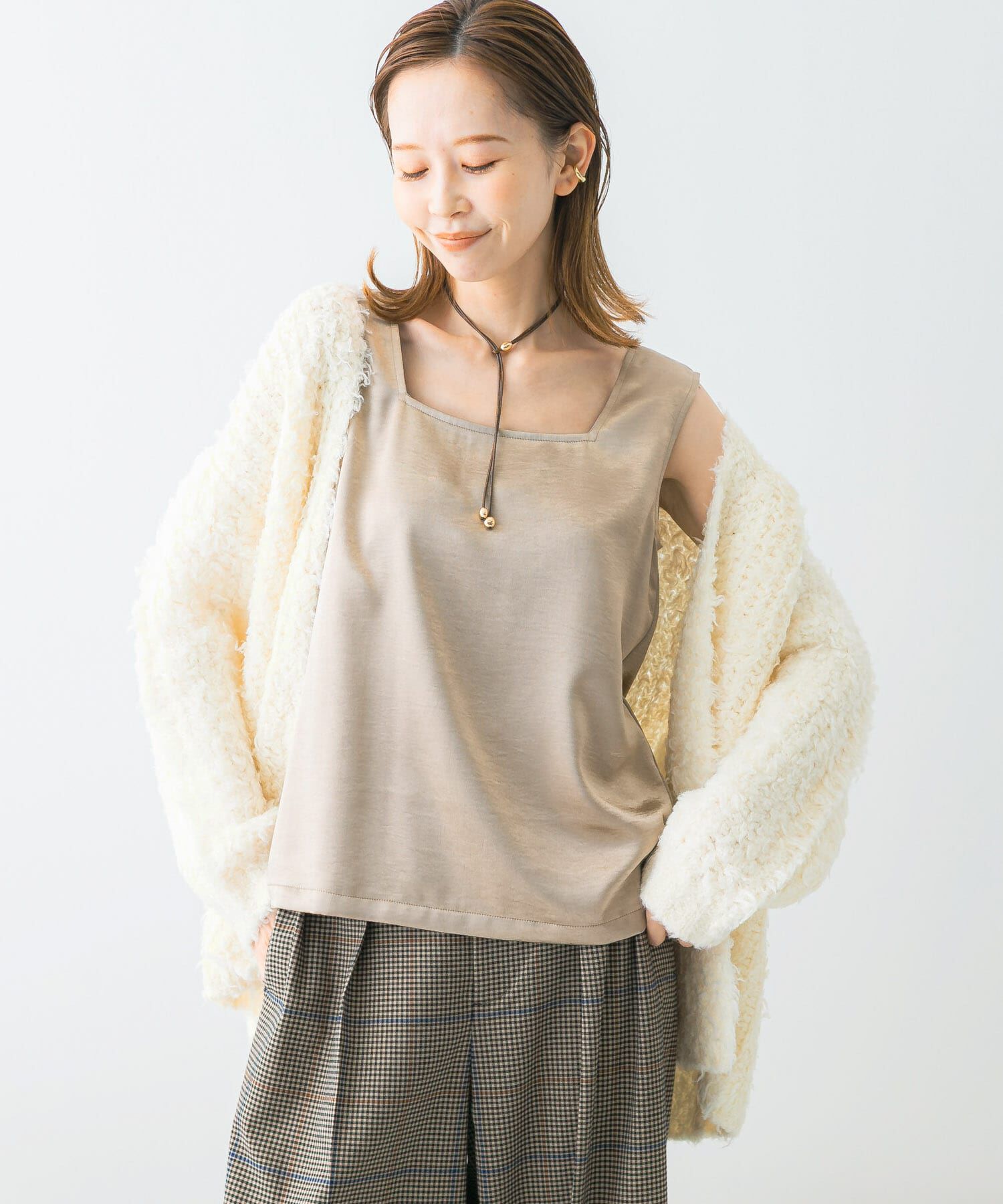 URBAN RESEARCH ROSSO「2WAYネックサテンタンク」|その他|