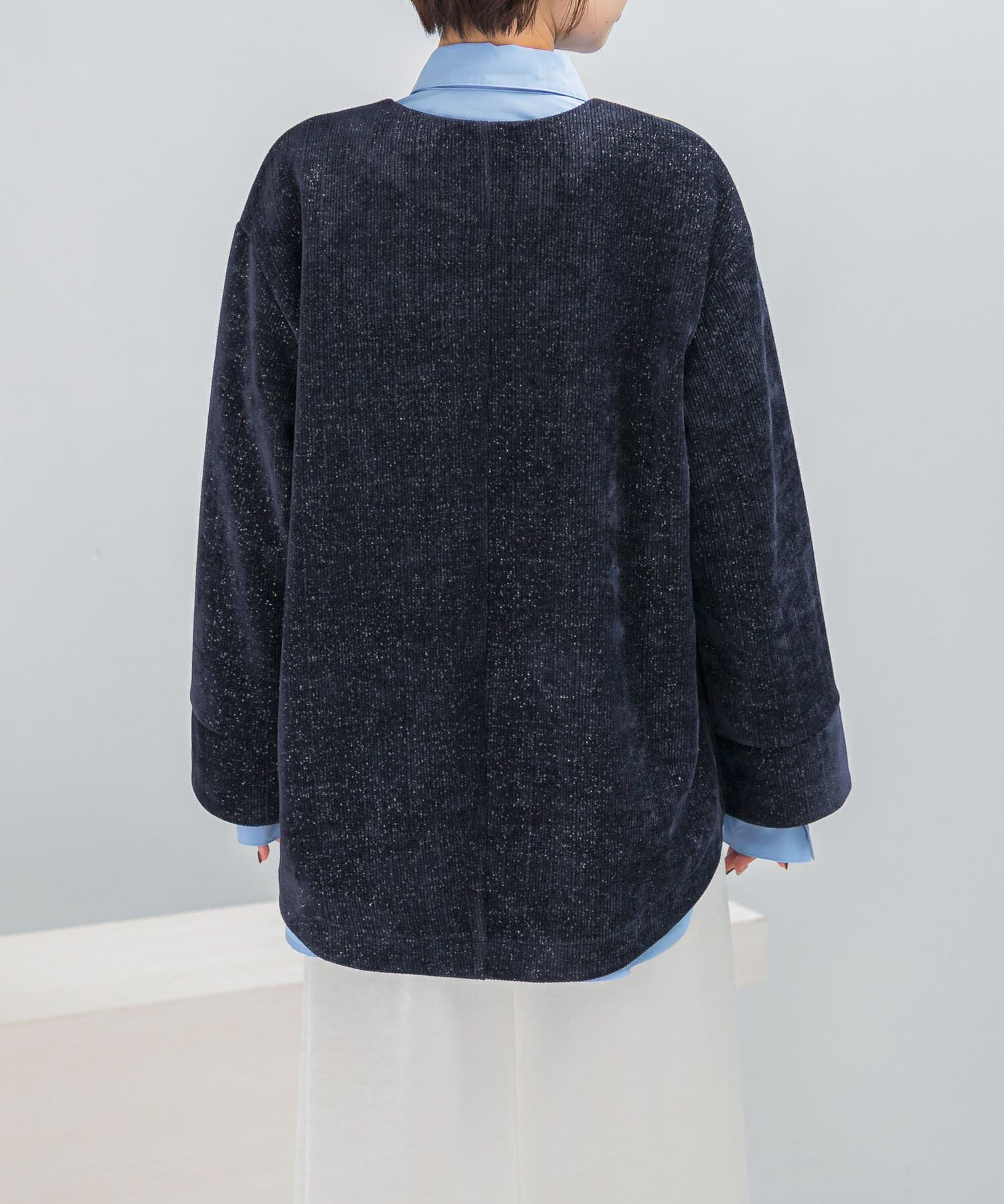 URBAN RESEARCH ROSSO「Vネックモールラメプルオーバー」|Tシャツ・カットソー|