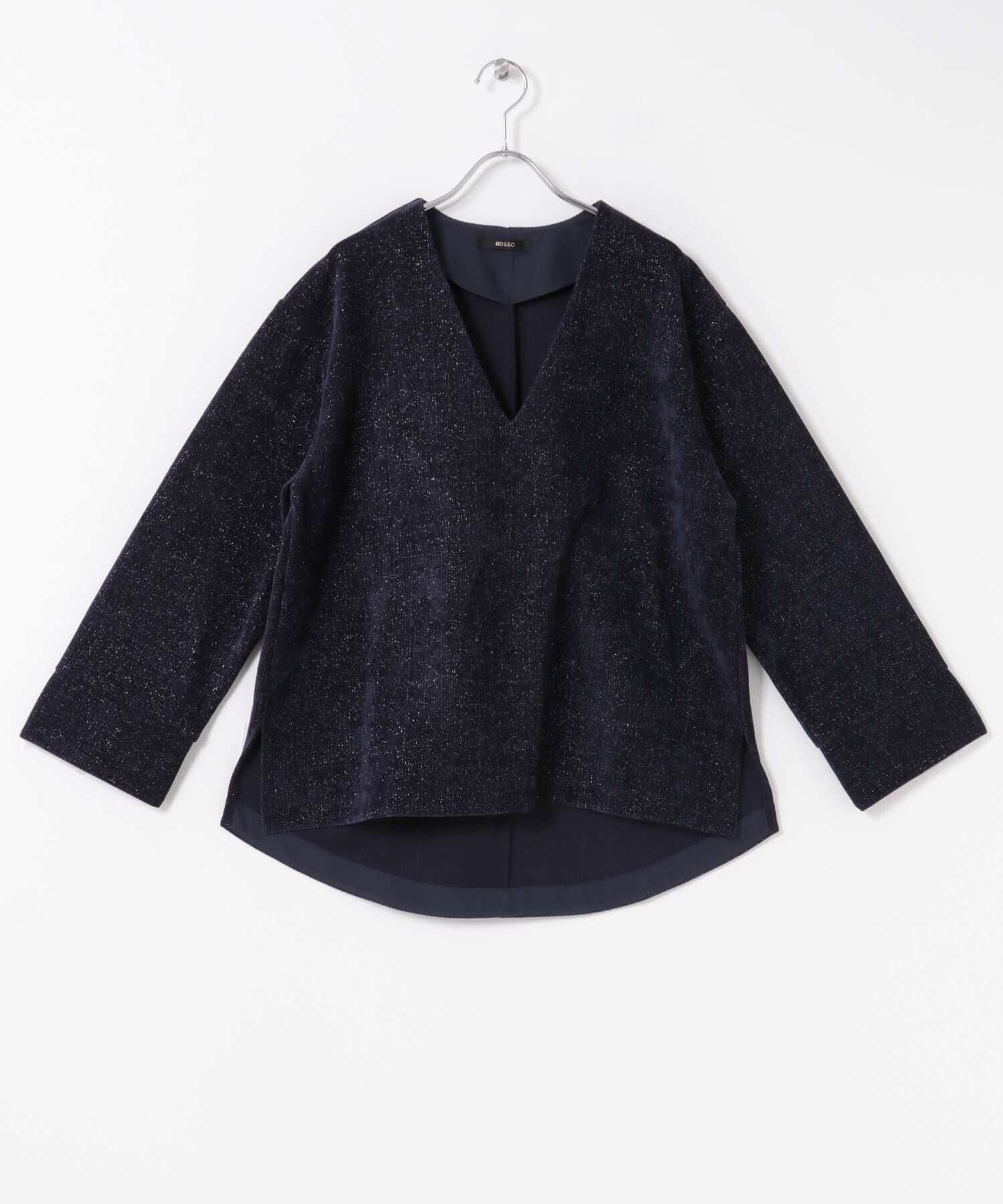 URBAN RESEARCH ROSSO「Vネックモールラメプルオーバー」|Tシャツ・カットソー|