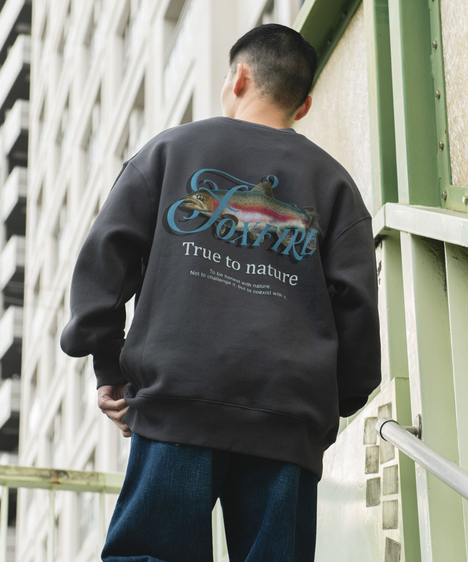 URBAN RESEARCH DOORS「FOXFIRE プリントスウェット」|スウェット・ジャージ|