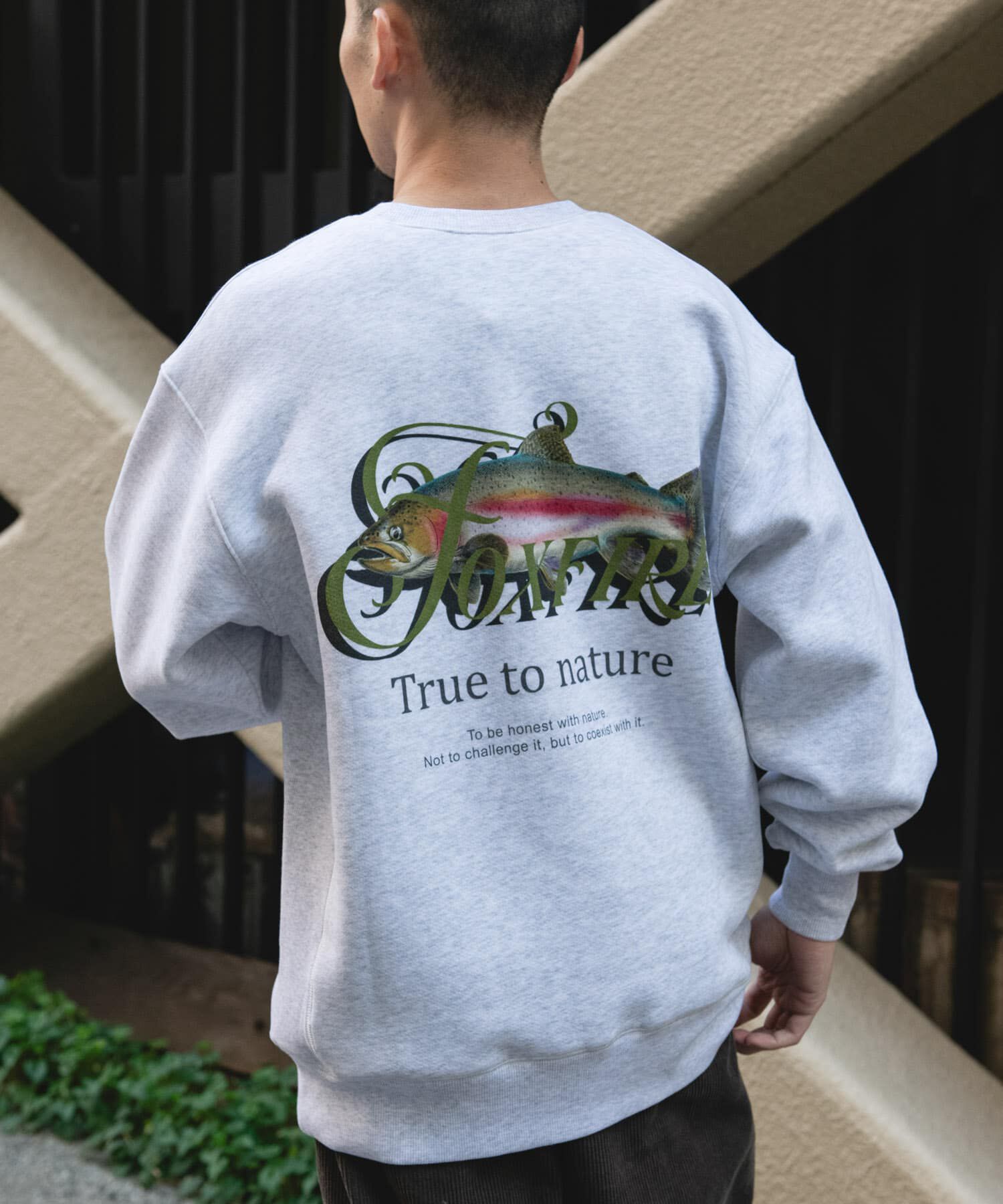 URBAN RESEARCH DOORS「FOXFIRE プリントスウェット」|スウェット・ジャージ|グレー系その他