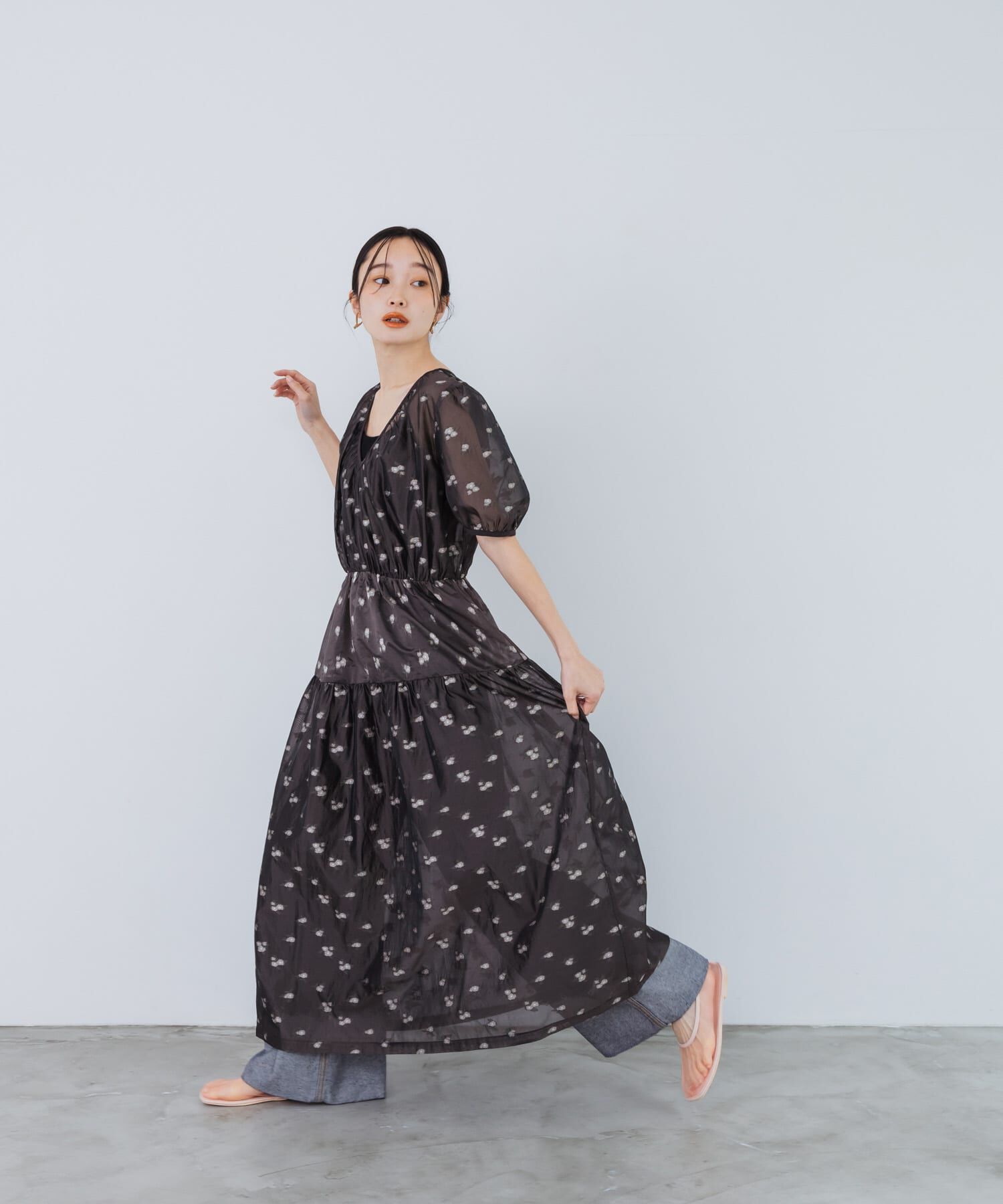  「シアージャガードワンピース」|ワンピース|ブラウン