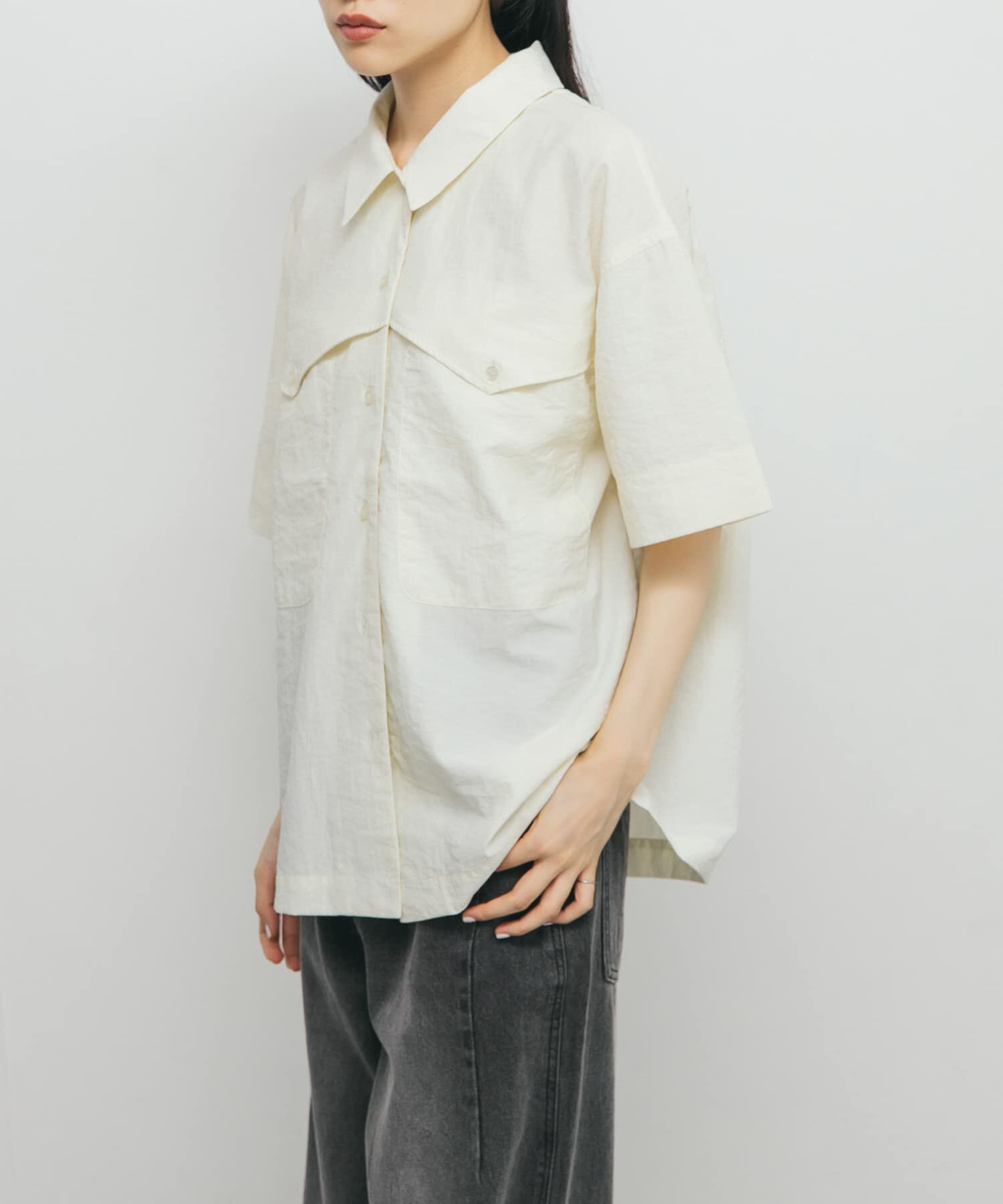  「ポケットデザインルーズシャツ」|シャツ・ブラウス|